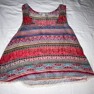 Sheer Patterned Tank